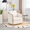 VYNXARIA COOLMORE Corduroy Swivel Barrel Chair - Chic 360¡ã Accent Chair in Beige - 2 of 4