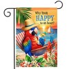 Briarwood Lane Summer Garden Flag 12x18 For Outdoor Happy Hour Parrott For Summer Garden Flag Flags For Outside - 2 of 4