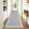 2x6 Runner Rug Washable Rugs Scalloped Border Rugs Non Slip Kitchen Runner Rug Stain Resistant Carpet - 2 of 4
