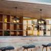 4-Light Kitchen Island Lighting,Metal & Rustic Wood Modern Dining Room Chandelier Over Table with Adjustable Chains,Ceiling Pendant for Dining Room - 2 of 4