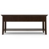 WyndenHall Normandy Lift Top Coffee Table Brunette Brown: Transitional Style, Pine Frame, 1 Year Warranty - 3 of 4