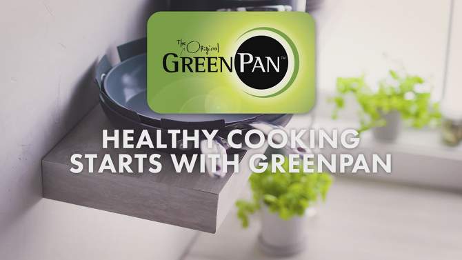 GreenPan Paris 11pc Ceramic Non Stick Cookware Set, 2 of 26, play video