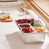 VEVOR Countertop Food Serving Display Container, 5 Pan Stainless Steel Food Serving Tray, Buffet Condiment Dispenser Display Rack, Silver - 2 of 4