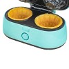 Brentwood Double 3.5 Inch Waffle Bowl Maker in Blue - 4 of 4