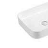 ChicFurnit Bathroom Sinks Vessel Sink Rectangular Sink Vanity Sink Art Basin Countertop Bathroom Sink for Bathroom, White, 15.75"*20.06"*0.63" - 2 of 4