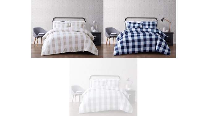 Truly Soft Everyday Buffalo Plaid Duvet Cover Set, 2 of 7, play video