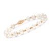 Ross-Simons Mom & Me 4-7mm Cultured Pearl Bracelet Set Of 2 in 14kt Yellow Gold - 3 of 4