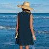 Women's White/Black Ruffle Hem Mini Cover-Up Dress - Cupshe - 4 of 4