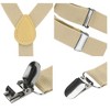 Allegra K Women's Adjustable Metal Clamp Elastic Suspenders Braces - 4 of 4