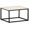 vidaXL Coffee Table End Table Side Sofa Table Real Stone with Marble Texture - 3 of 4