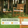 VINGLI Outdoor Rocking Chair, Weatherproof Rocker with Cushion, Wooden Rocking Bench Support 550 LBS for Patio, Yard, Garden - 4 of 4