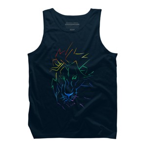 Adult Design By Humans Roar Your Pride Lion Rainbow By WheelsAflame Tank Top - 1 of 2