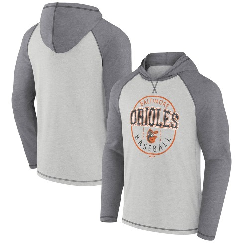 Mlb Baltimore Orioles Men's Lightweight Bi-blend Hooded Sweatshirt : Target
