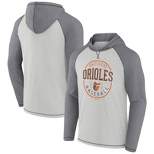 MLB Baltimore Orioles Men's Lightweight Bi-Blend Hooded Sweatshirt