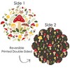 Big Dot of Happiness Wild Mushrooms - Red Toadstool Party Round Table Decorations - Paper Chargers - Place Setting For 12 - 3 of 4