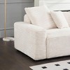 NicBex 104.72 Inch Corduroy Deep Seat Couch with 4 Throw Pillows for Living Room,Office,Apartment - 4 of 4