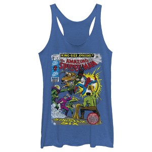 Women's Marvel Spider-Man Sinister Six Comic Racerback Tank Top - 1 of 3