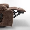 TiramisuBest Recliners Lift Chair Relax Sofa Chair Livingroom Furniture Living Room Power Electric Reclining with Brown PU for Recliners & M - 4 of 4