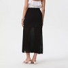 Women's Sheer Mix Column Bodycon Skirt - A New Day™ Black - 2 of 3