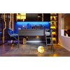 Full Size Wood Gaming Loft Bed with Desk and LED - 4 of 4