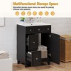 NicBex 24" Bathroom Vanity with Sink, Morden Bathroom Cabinet Storage with 2 Spacious Drawers and 1 Cabinet for Bathroom, Black - 4 of 4
