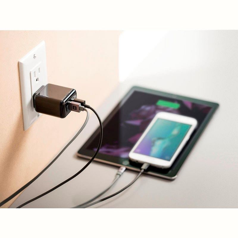 Monoprice USB Wall Charger - Black For Apple and Android, | 2-Port,  4.2A, 5 of 6