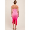 Pinkblush Pink Mesh Ombre Ruched Maternity Midi Dress - 4 of 4