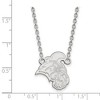 Black Bow Jewelry Sterling Silver Coastal Carolina Chanticleers NCAA Necklace 18 Inch - 2 of 4