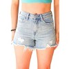 Women's High Rise Denim Shorts - Veveret L - 2 of 3