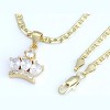 Aria Jeweler Chain with Gold Diamond Crown Pendant - 4 of 4