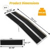 Wheelchair Ramp, Portable Access Ramp with Textured Surface, Reflective Edges & Carry Handle, Folding Mobility Ramps for Threshold, Steps, Curbs - 3 of 4