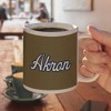University of Akron Secondary Ceramic Coffee Mug Novelty Gift Mugs for Coffee Tea and Hot Drinks 11oz White - 4 of 4
