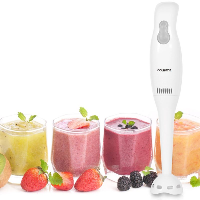 Courant 2- Speeds Immersion Hand Blender with Stainless Steel Blade - White, 2 of 6