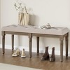 Button-Tufted Entryway Bedroom Dining Bench-Upholstered Bench for Bedroom End of Bed - 4 of 4