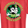 Women's - Disney - Shamrock Wishes Irish Kisses Short Sleeve Graphic T-Shirt - 2 of 4