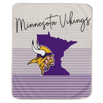 NFL Minnesota Vikings Ultra Fleece State Stripe Blanket