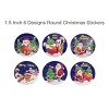 Wrapables Christmas Stickers Label Roll, Holiday Stickers for Sealing Cards, Envelopes, Gift Boxes, Festive Party Favors (500 pcs), Santa Claus - 2 of 4