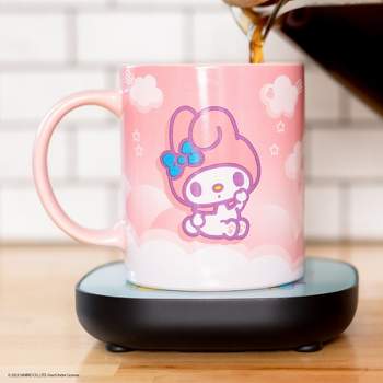 Coffee Warmer with Mug - Cordless Coffee Warmer Smart Coffee Warmer Coffee  Pink