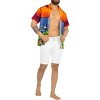 LA LEELA Men's Hawaiian Shirts Short Sleeve Button Down Shirt Mens Hawaii Shirts Boho Vacation Casual Summer Beach Shirts for Men Funny - 3 of 4