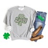 Simply Sage Market Women's Graphic Sweatshirt Lucky Checkered Grunge - 3 of 3