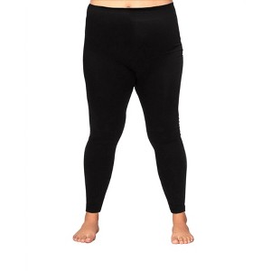 Women's Plus Size Seamless Leggings - On The Plus Side - 1 of 3