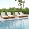 Christopher Knight Home Dawn Patio Rustic Acacia Wood Adjustable Chaise Lounge with Water-Resistant Cushions (Set of 4) - 2 of 4