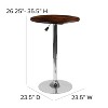 Flash Furniture 23.5'' Round Adjustable Height Rustic Pine Wood Table (Adjustable Range 26.25'' - 35.5'') - 4 of 4