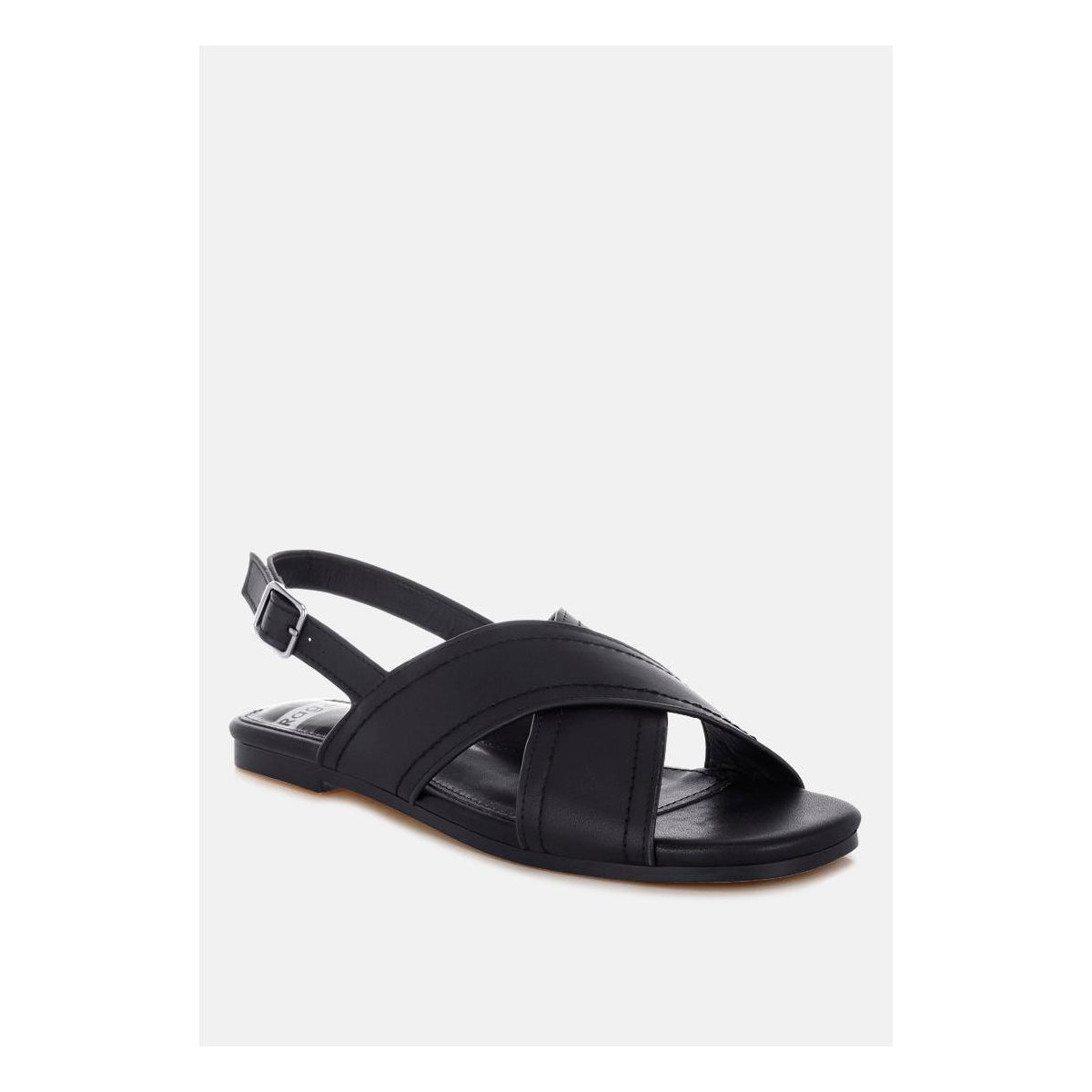 Обувь Rag & Co Womens Jamon Classic Cross-Strap Buckled Flats 9 — фото 2