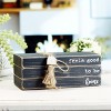 VIP Wood 7.5 in. Black Faux Book Feels Good to Be Home - 2 of 4