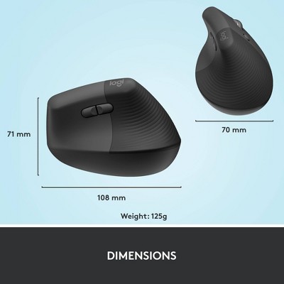 Logitech Lift Bluetooth Mouse - Black_5