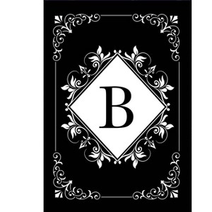 Briarwood Lane Double Sided House Flag 40x28 For Outdoor Black and White Monogram B House Flag - 1 of 4