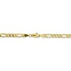 Black Bow Jewelry 4.5mm, 10k Yellow Gold Hollow Figaro Chain Necklace - 4 of 4