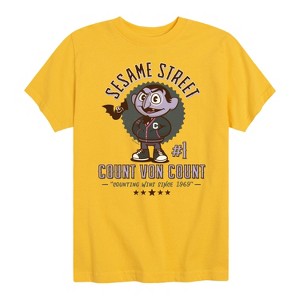 Boys' - Sesame Street - Count Von Count Short Sleeve Graphic T-Shirt - 1 of 4