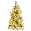 HomeRoots 4' Pre Lit Extra Full Frosted Pine Christmas Tree With Decorations - 4 of 4